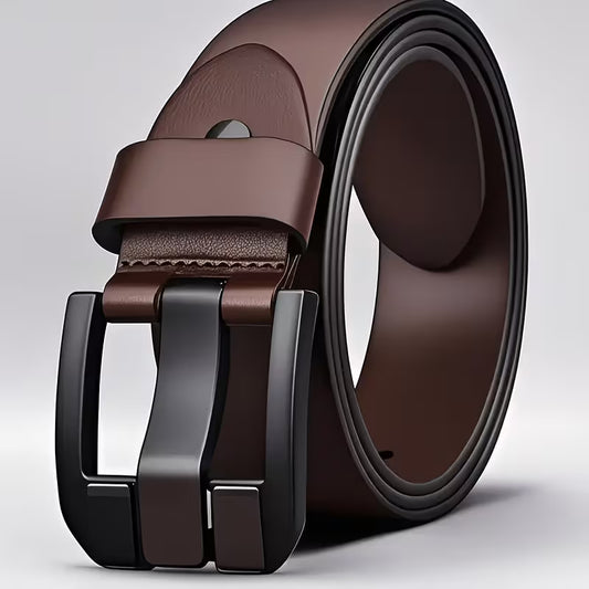 Mens's Genuine Leather Belt With Alloy Buckle