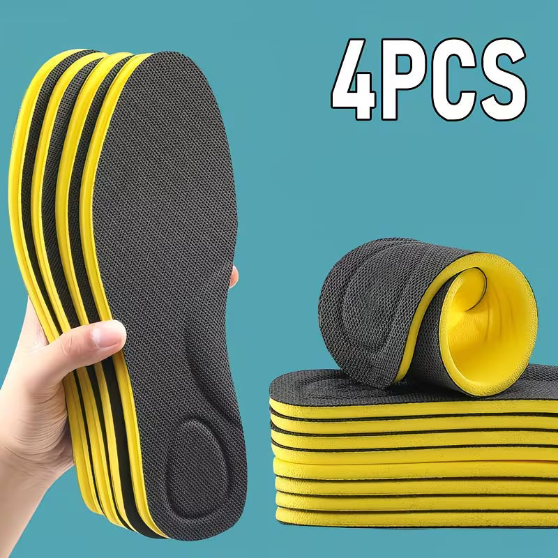 Set of 4 Soft And Comfortable Insoles - High Elasticity