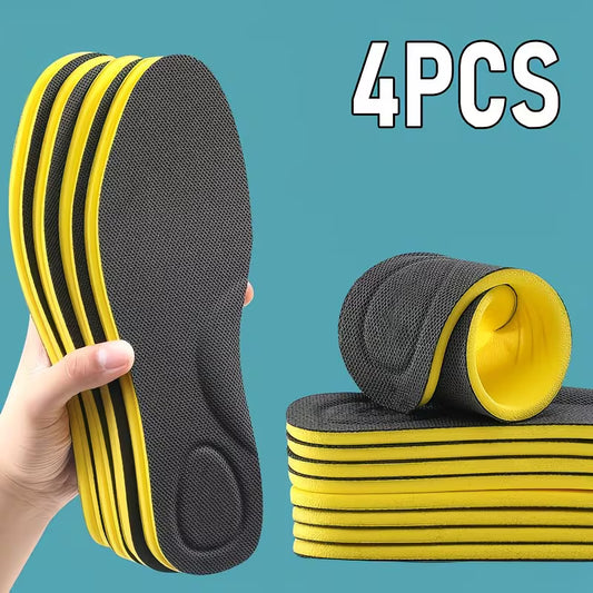 Set of 4 Soft And Comfortable Insoles - High Elasticity