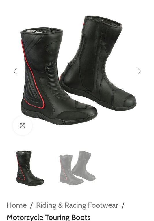 Motorbike touring shoes